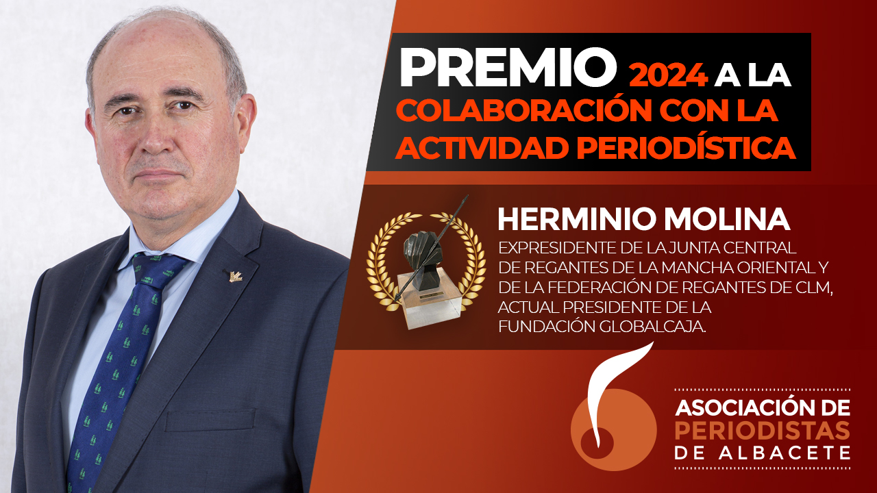 HERMINIO MOLINA, PREMIO APAB A LA COLABORACIÓN CON LA ACTIVIDAD PERIODÍSTICA 2024